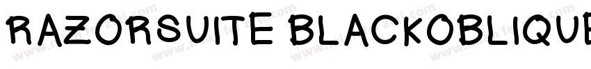 RAZORSUITE BLACKOBLIQUE字体转换